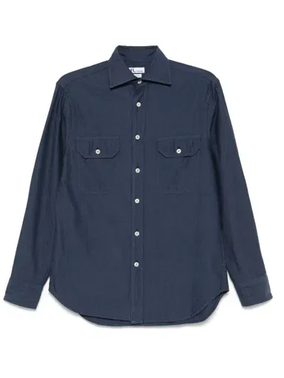 Doppiaa Cotton Shirt In Blue