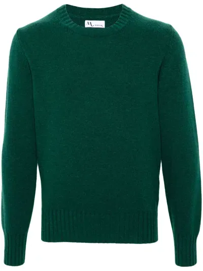 Doppiaa Round-neck Sweater In Green