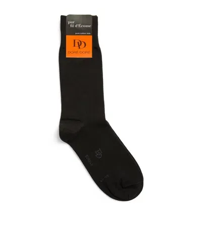 Dore Dore Eureka Egyptian Cotton Socks In Black