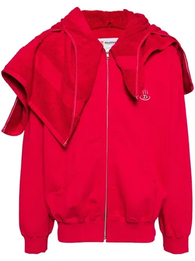 Doublet Onsen Noren Embroidered-logo Jacket In Red