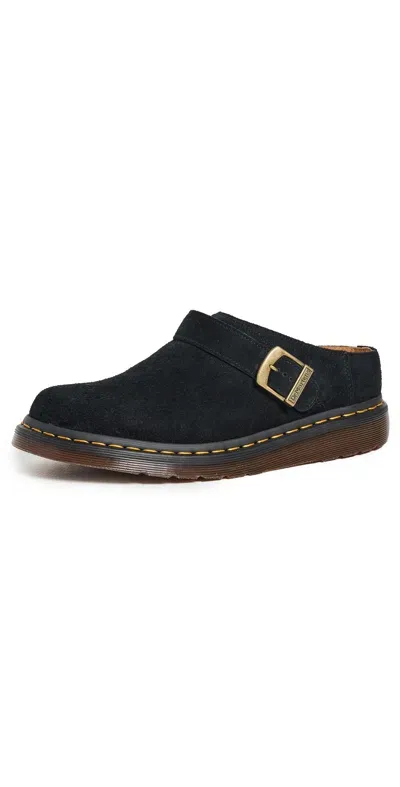 Dr. Martens' Isham Suede Mules Black