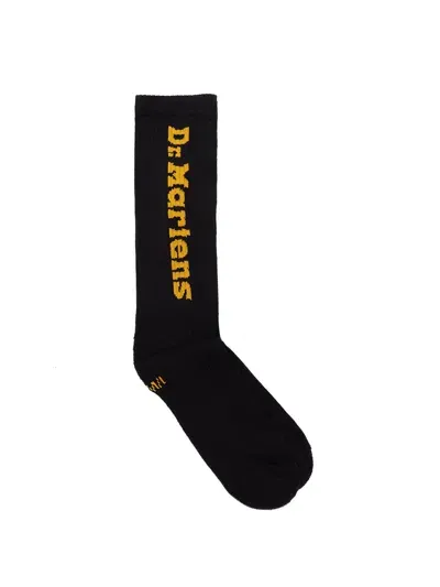 Dr. Martens' Vertical Logo Cotton Blend Socks Black