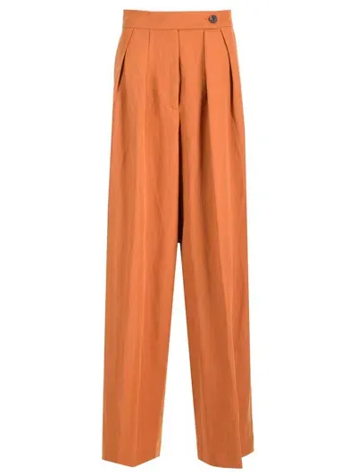 Dries Van Noten 01680-pamplona 9347 W.w.pants In Orange