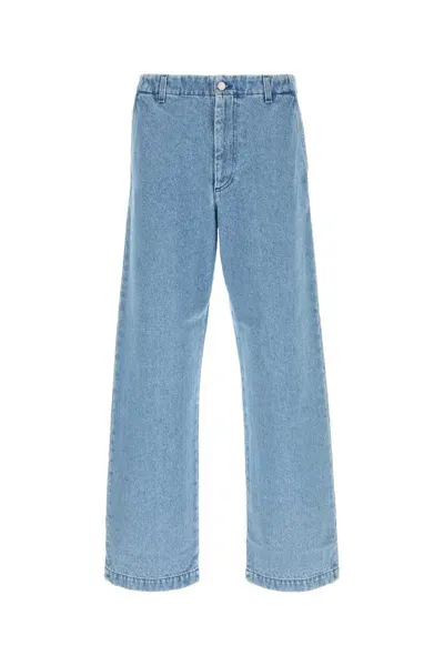 Dries Van Noten Denim Phil Wide-leg Jeans In Blue