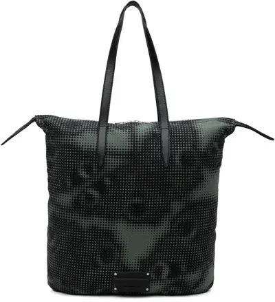 Dries Van Noten Gray Graphic Tote In Anthracite 901