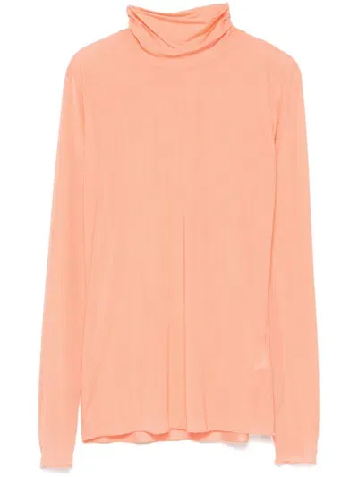 Dries Van Noten High-neck Top In Orange