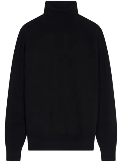 Dries Van Noten Roll-neck Cashmere Jumper In Black