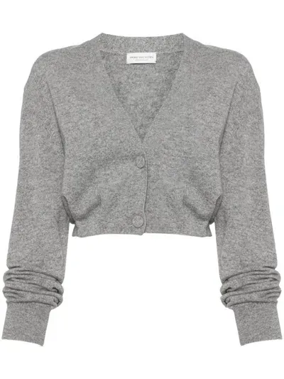 Dries Van Noten Taiga 9704 W.k.cardigan In Grey