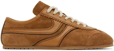 Dries Van Noten Suede Sneakers In 712 Tan