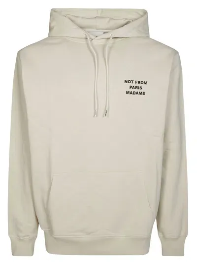 Drôle De Monsieur Drole De Monsieur Hoodie Slogan In White