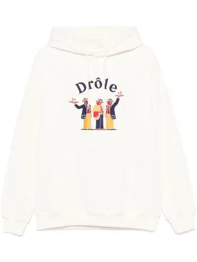 Drôle De Monsieur Le Hoodie Crillon Oberteil In White