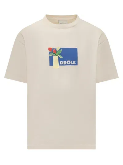 Drôle De Monsieur Le T-shirt Vase T-shirt In White