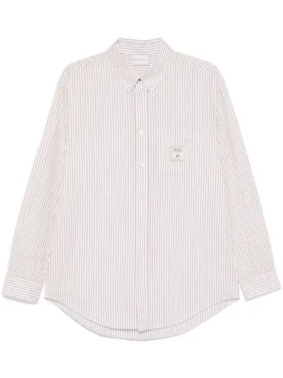 Drôle De Monsieur Rayée Shirt In White