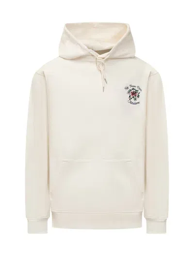 Drôle De Monsieur Le Slogan Hoodie In White