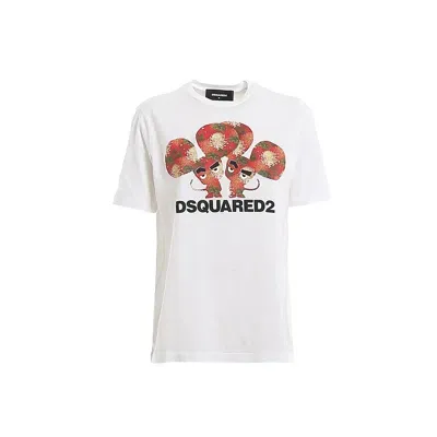 Dsquared2 Cotton Logo T-shirt In White