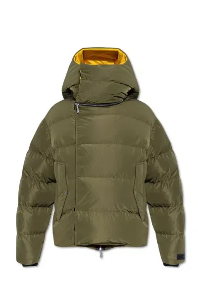 Dsquared2 Extreme Puffer Hooded Jacket In Green