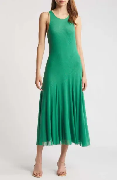 Du Paradis Samui Sleeveless Midi Dress In Kelly Green