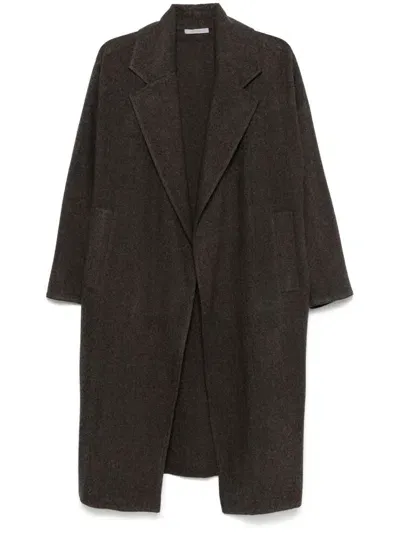 Dušan Herringbone Coat In Brown