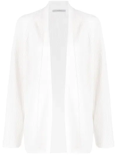 Dušan Open-front Long-sleeve Knitted Cardigan In White