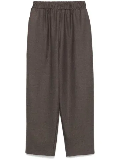 Dušan Virgin Wool Trousers In Brown