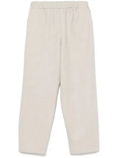 Dušan Virgin Wool Trousers In Neutrals