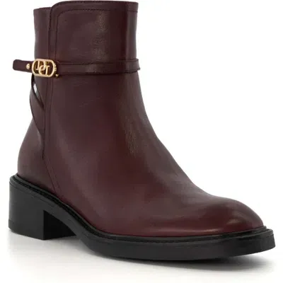 Dune London Praising Bootie In Burgundy