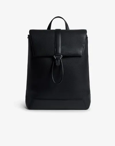 Dunhill 1893 Harness Flap Backpack In Black