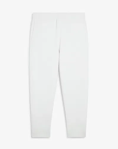 Dunhill Athluxury Cotton Cashmere Track Pants In White