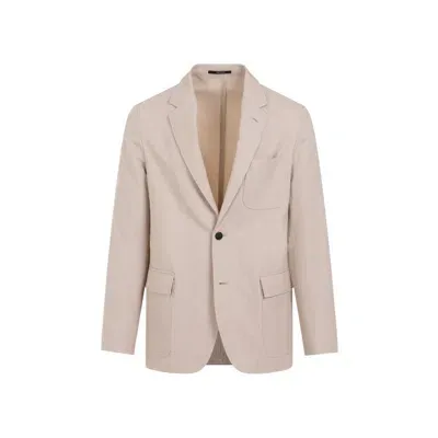 Dunhill Biscuit Wool Convertible Jacket In Neutrals