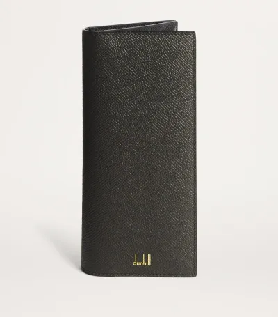 Dunhill Calf Leather Cadogan Wallet In Grey