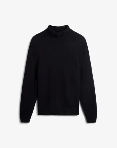 Dunhill Cashmere Roll Neck Jumper In Blue