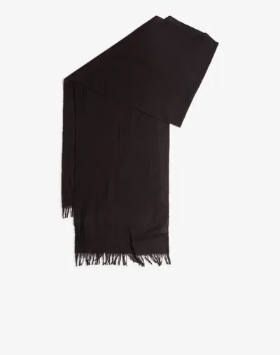 Dunhill Cashmere Wool Puppytooth Lightweight Scarf In Burgundy