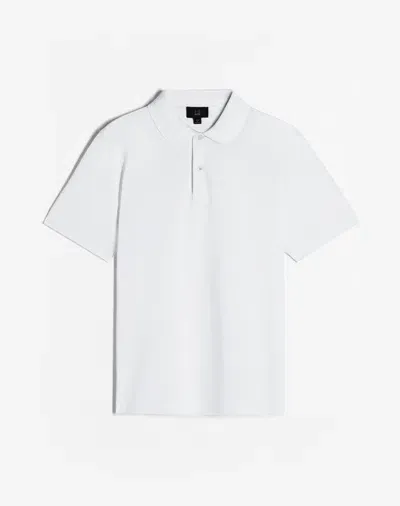 Dunhill Insignia Cotton Short Sleeve Polo In White