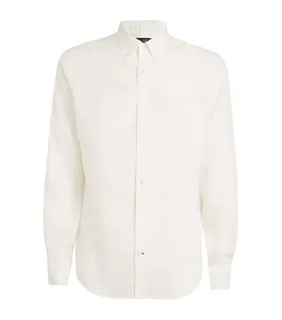 Dunhill Linen Shirt In White