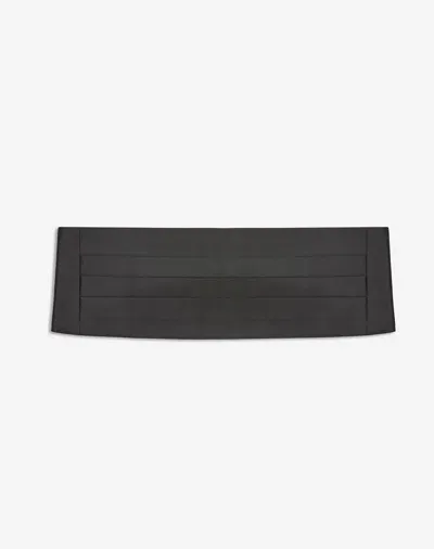 Dunhill Silk Faille Cummerbund In Black