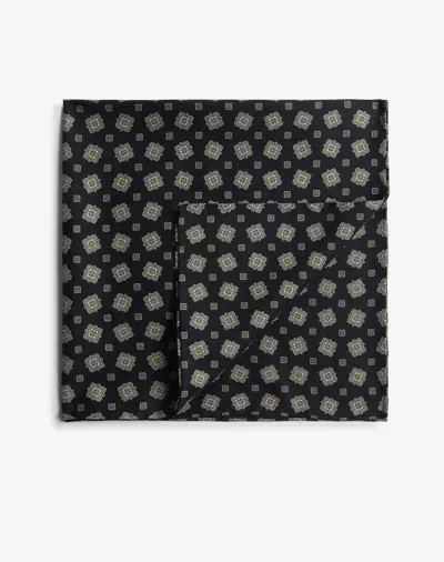 Dunhill Silk Scattered Medallion Neckerchief In Black