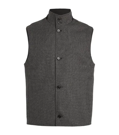 Dunhill Wool Gilet In Grey