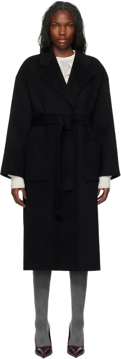 Dunst Black Handmade Robe Coat