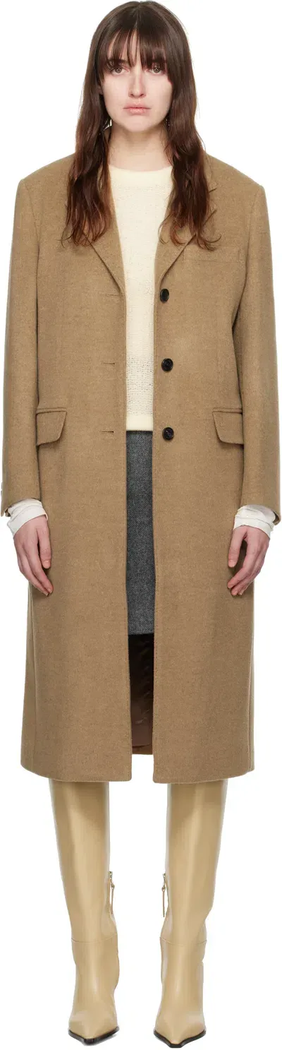 Dunst Brown Essential Single Coat In Camel