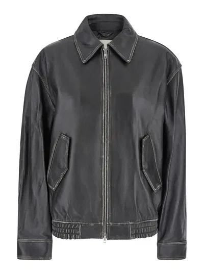 Dunst Unisex Lambskin Blouson In Black