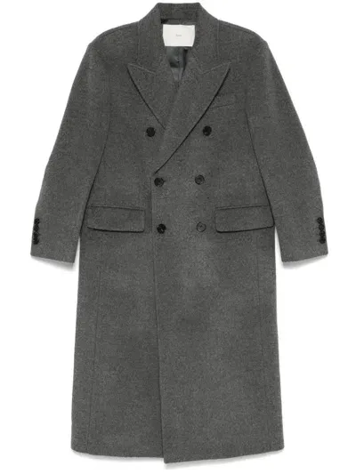 Dunst Double-breasted Coat In Grey