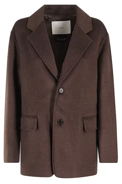 Dunst Handmade Cashmere Jacket In Brown