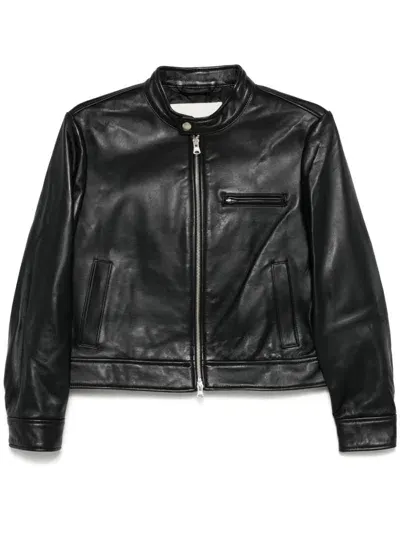 Dunst Leather Jacket In Black