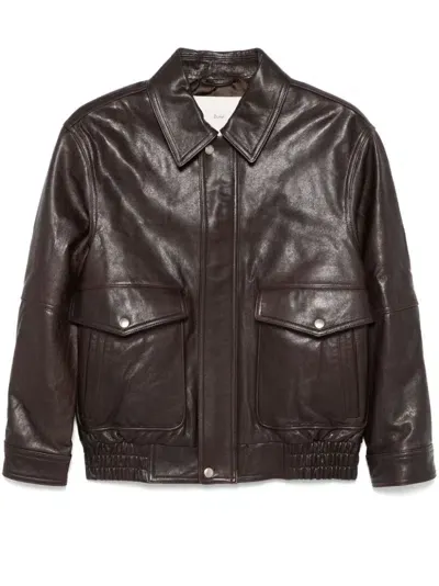 Dunst Leather Jacket In Brown