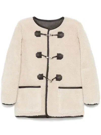 Dunst Shearling Jacket In Beige