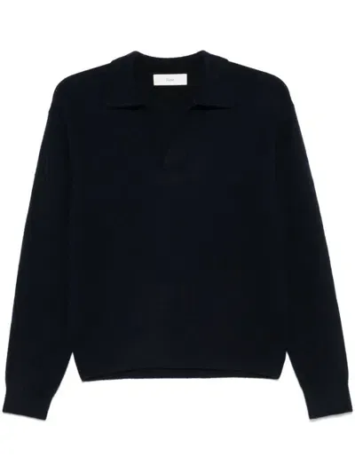 Dunst Spread-collar Sweater In Blue