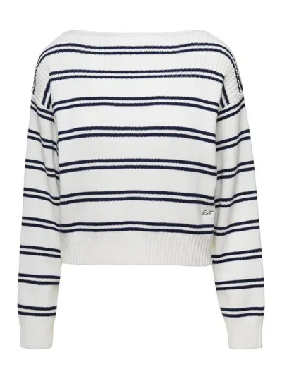 Dunst Unisex Marine Stripe Cotton In White