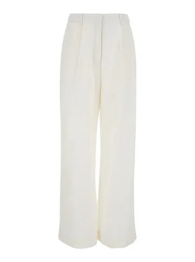 Dunst Wide Slacks In White