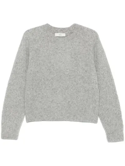 Dunst Wool Crewneck Sweater In Gray