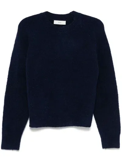 Dunst Wool Crewneck Sweater In Blue